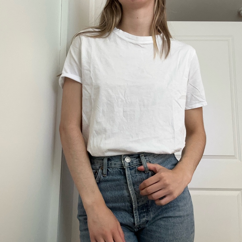 Sezane Conrad tee - white - small